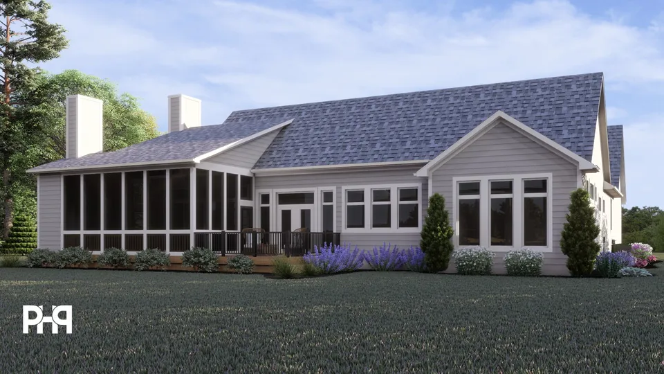 The Maple house plan, exterior view 6